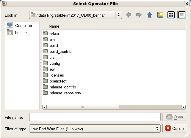 Select Operator from ASCII file