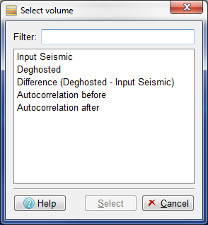 Selecting Seismic Data