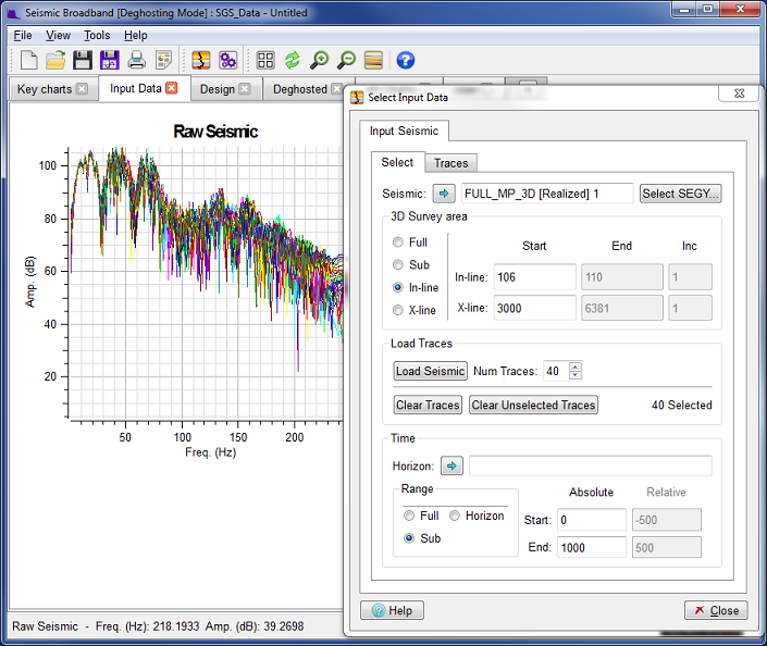 Modifying Seismic Time Range (Sub)