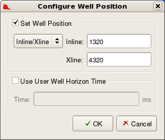 Configure Well Position